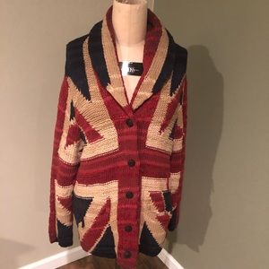 Sean Cardigan Sweater Black/Red | centenariocat.upeu.edu.pe